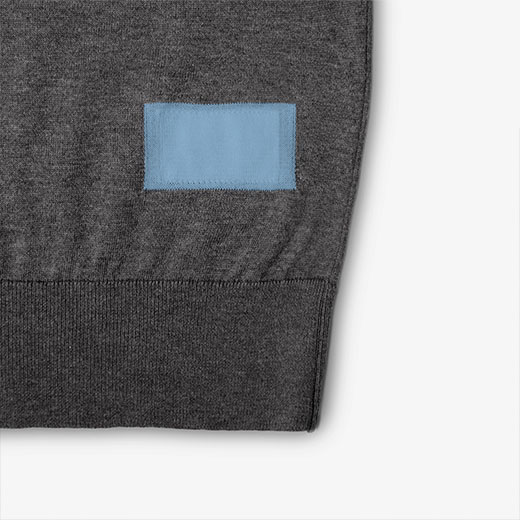 FRAGMENT DESIGN x SEQUEL x JOHN SMEDLEY クルーネックニット 詳細画像 NO4(CHARCOAL / EVENTIDE BLUE) 4